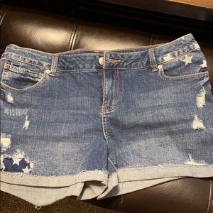 Denim shorts